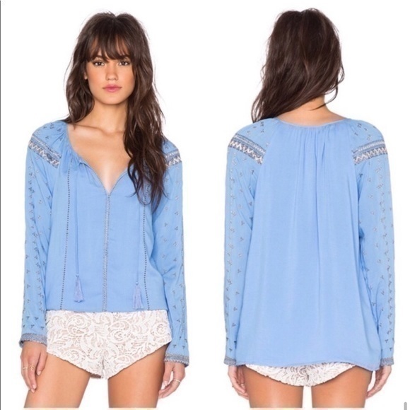 THE JETSET DIARIES Stevie Top in Vista Blue - Picture 1 of 8